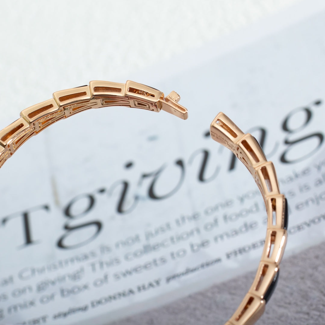 [Raffine]SERPENTI BRACELET PINK GOLD ONYX
