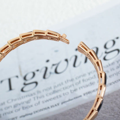 [Raffine]SERPENTI BRACELET PINK GOLD ONYX