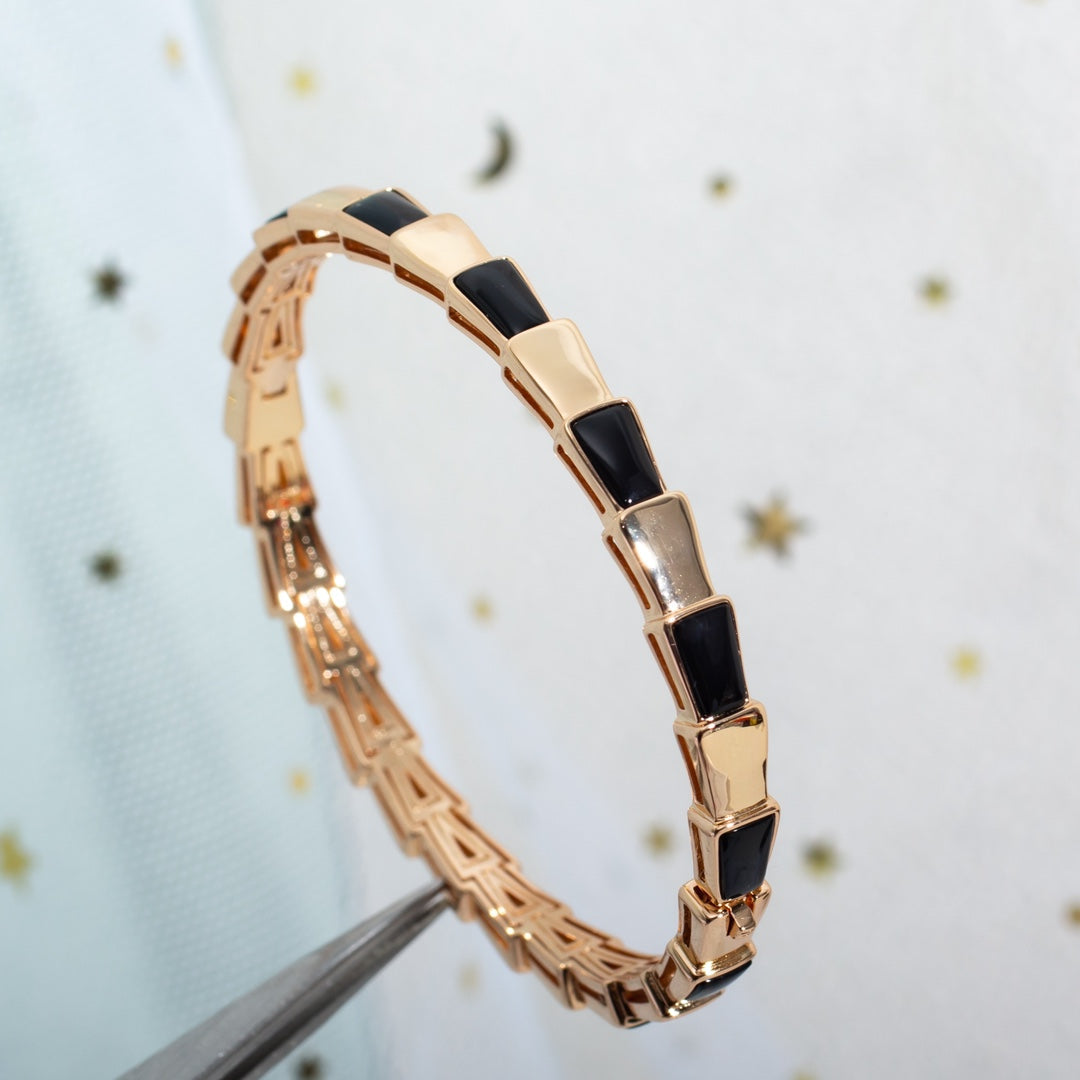 [Raffine]SERPENTI BRACELET PINK GOLD ONYX