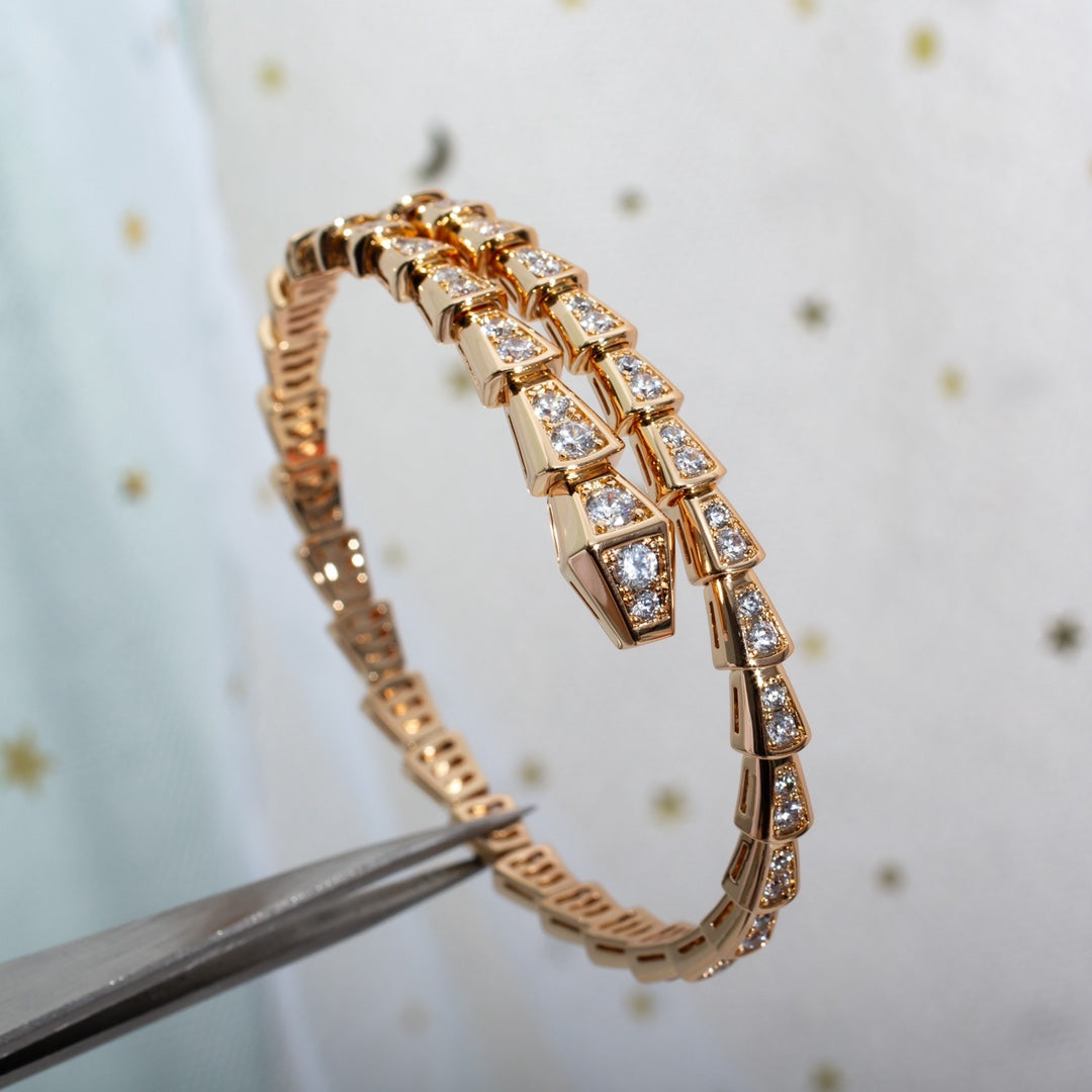 [Raffine]SERPENTI BRACELET 6.8MM PINK GOLD DIAMOND