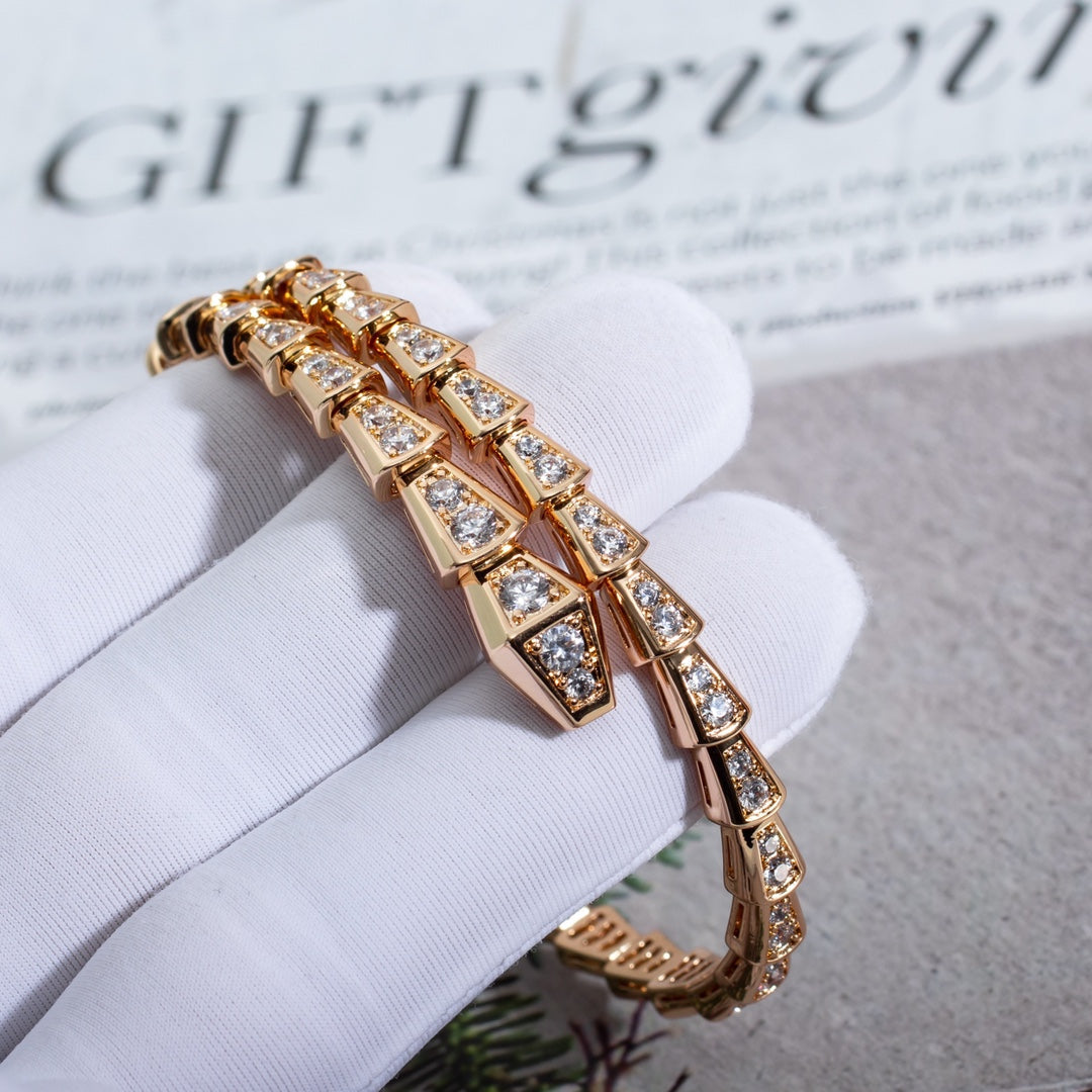 [Raffine]SERPENTI BRACELET 6.8MM PINK GOLD DIAMOND