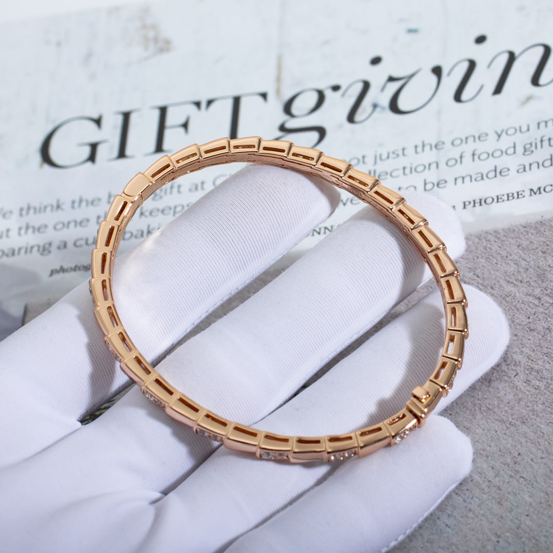 [Raffine]SERPENTI SMALL BRACELET PINK GOLD DIAMOND