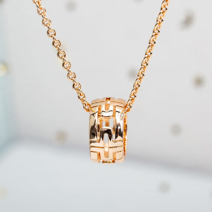 [Raffine]PARENTESI NECKLACE PINK GOLD