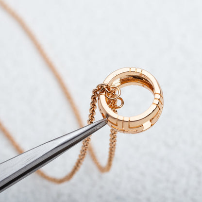[Raffine]PARENTESI NECKLACE PINK GOLD