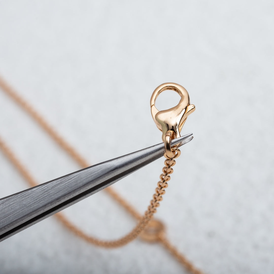 [Raffine]PARENTESI NECKLACE PINK GOLD