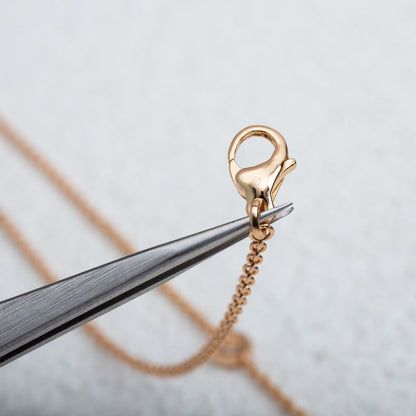 [Raffine]PARENTESI NECKLACE PINK GOLD