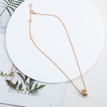 [Raffine]PARENTESI NECKLACE PINK GOLD