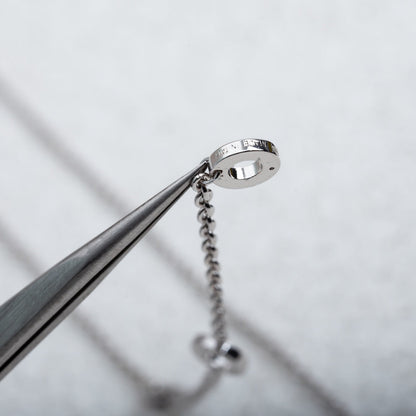 [Raffine]PARENTESI NECKLACE SILVER