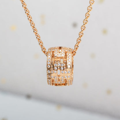 [Raffine]PARENTESI NECKLACE PINK GOLD DIAMOND