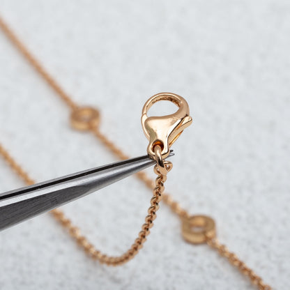 [Raffine]PARENTESI NECKLACE PINK GOLD DIAMOND
