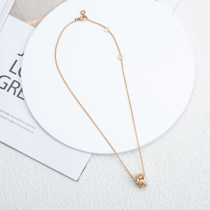 [Raffine]PARENTESI NECKLACE PINK GOLD DIAMOND