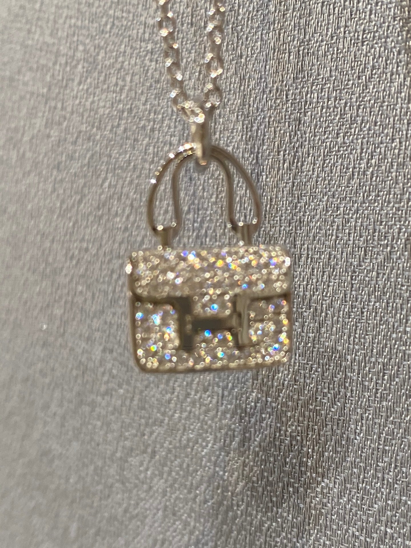 [Raffine]CONSTANCE PEDANT DIAMOND NECKLACE