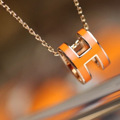 [Raffine]POP H PEDANT PINK GOLD