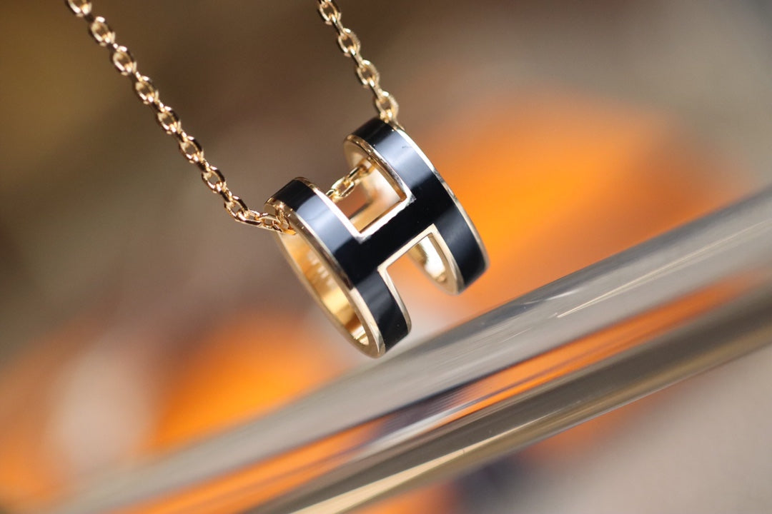 [Raffine]POP H PEDANT PINK GOLD