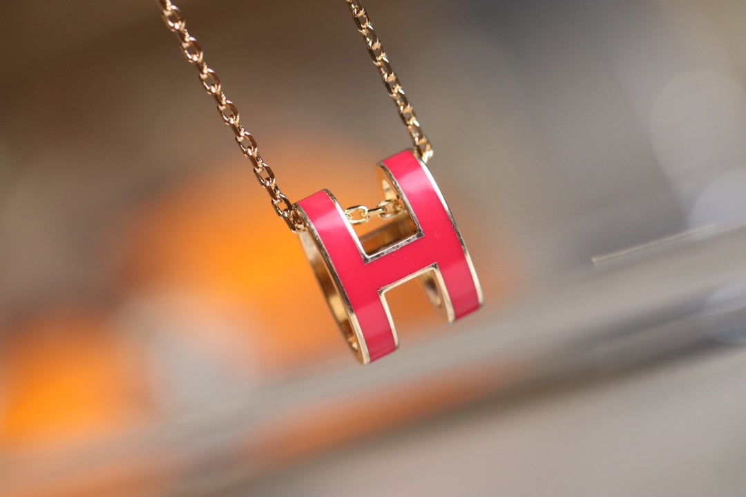 [Raffine]POP H PEDANT PINK GOLD