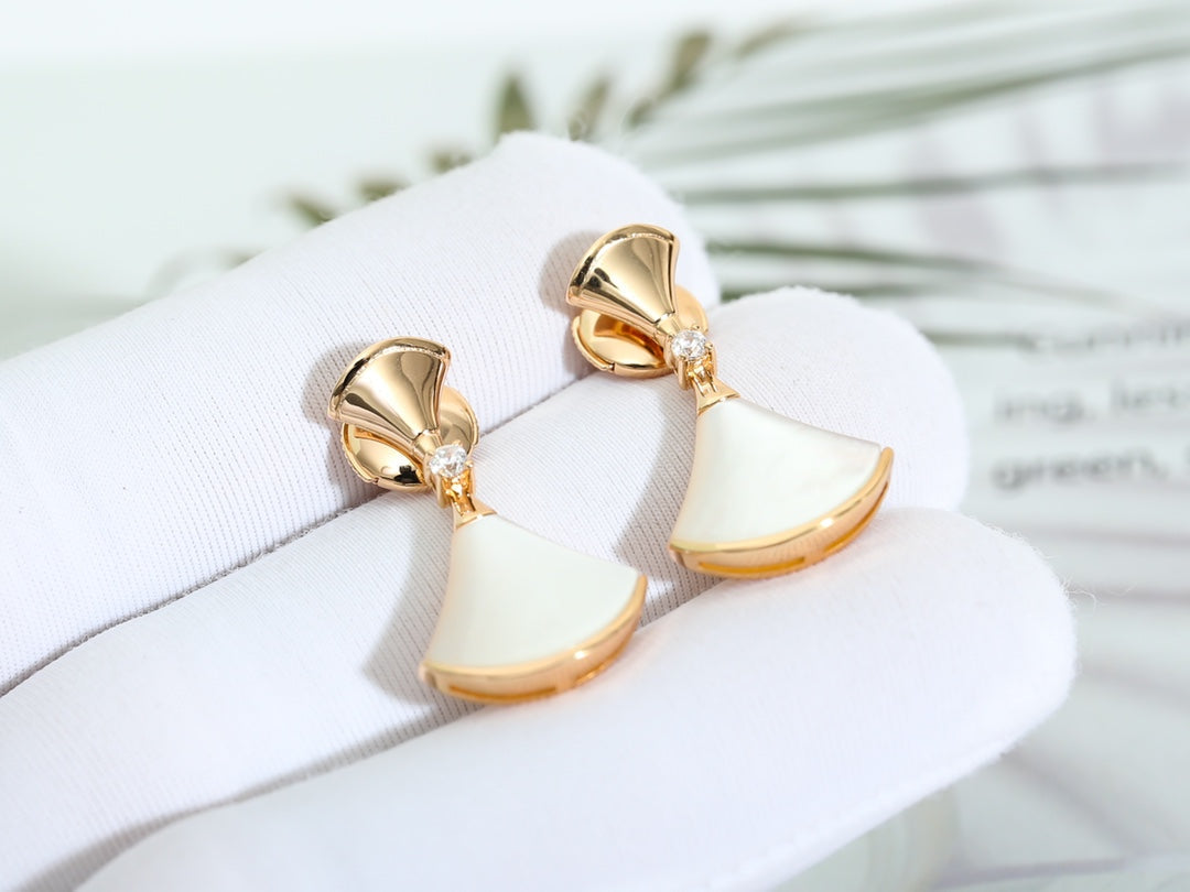 [Raffine]DREAM MOP PINK GOLD EARRINGS