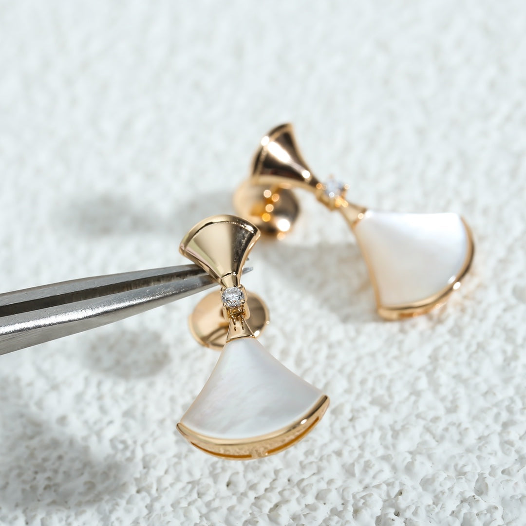 [Raffine]DREAM MOP PINK GOLD EARRINGS