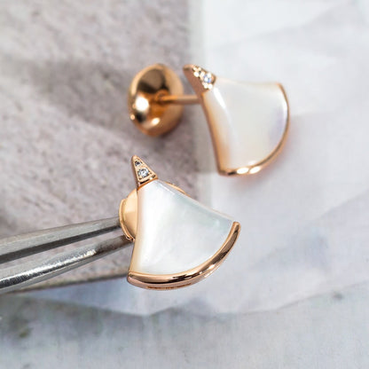 [Raffine]DIVAS DREAM EARRINGS PINK GOLD
