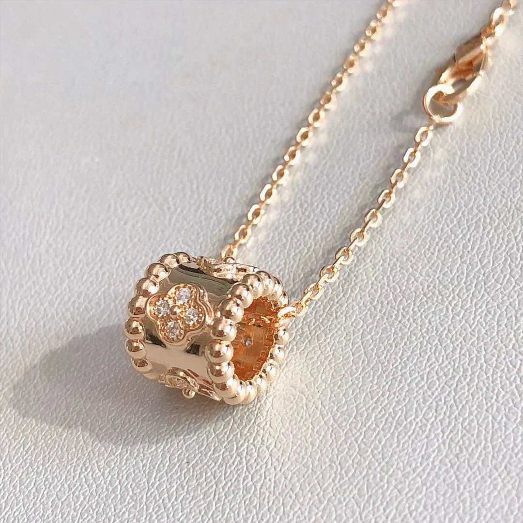 [Raffine] COLLAR CON PEDANTE DE PERLEE ORO / ORO ROSA