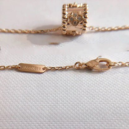 [Raffine] COLLAR CON PEDANTE DE PERLEE ORO / ORO ROSA
