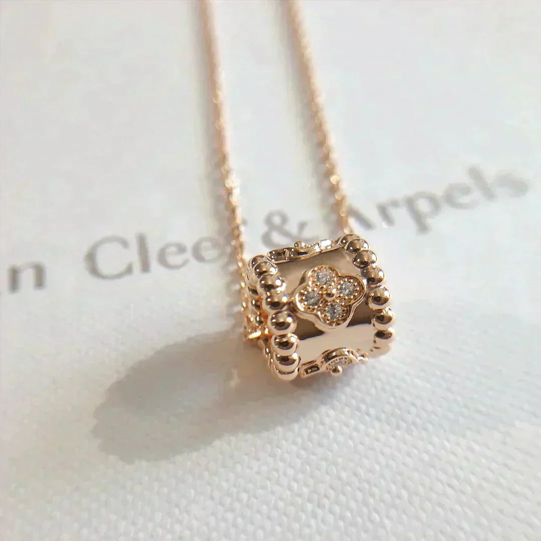 [Raffine] COLLAR CON PEDANTE DE PERLEE ORO / ORO ROSA