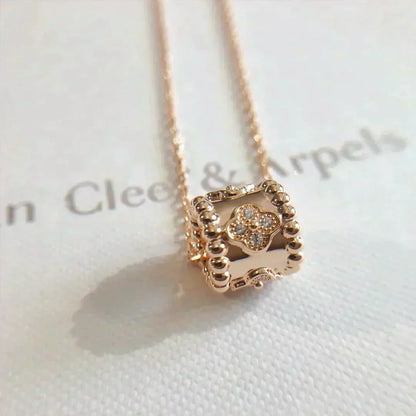 [Raffine] COLLAR CON PEDANTE DE PERLEE ORO / ORO ROSA