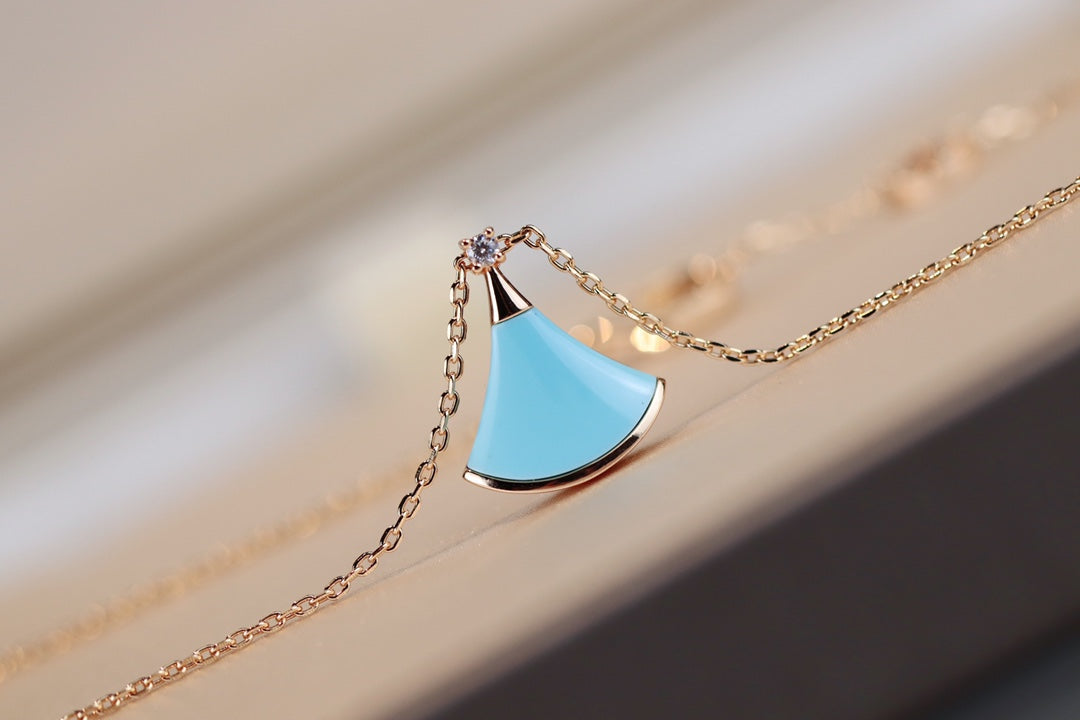[Raffine]DREAM NECKLACE TURQUOISE PINK GOLD