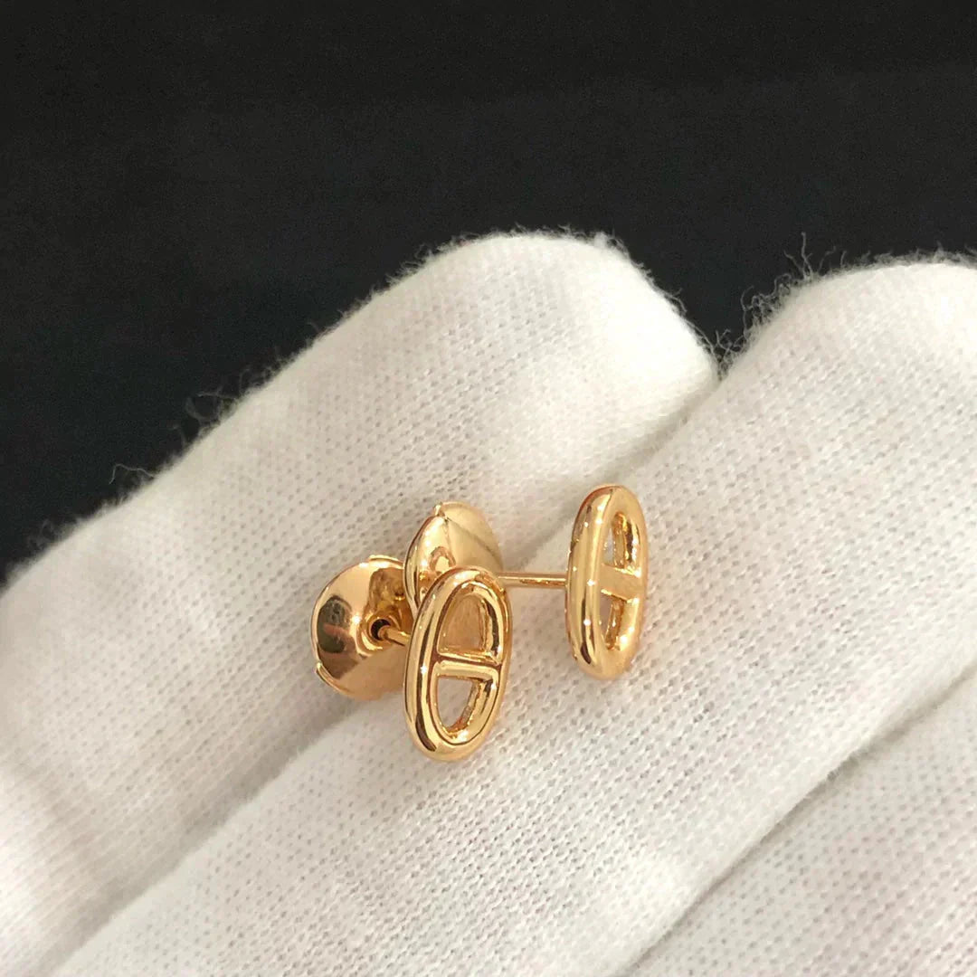 [Raffine]CHAINE SMALL EARRINGS GOLD AND SILVER