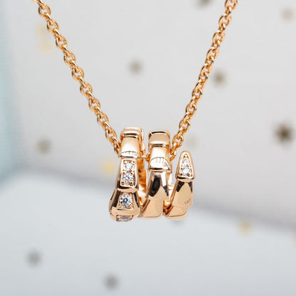 [Raffine]SERPENTI PINK GOLD NECKLACE DIAMOND