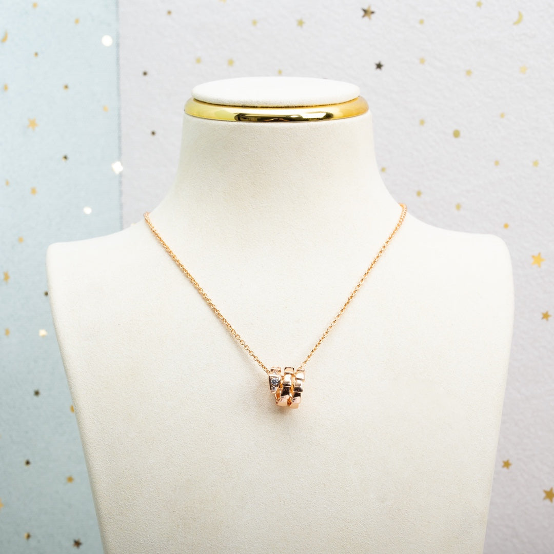 [Raffine]SERPENTI PINK GOLD NECKLACE DIAMOND