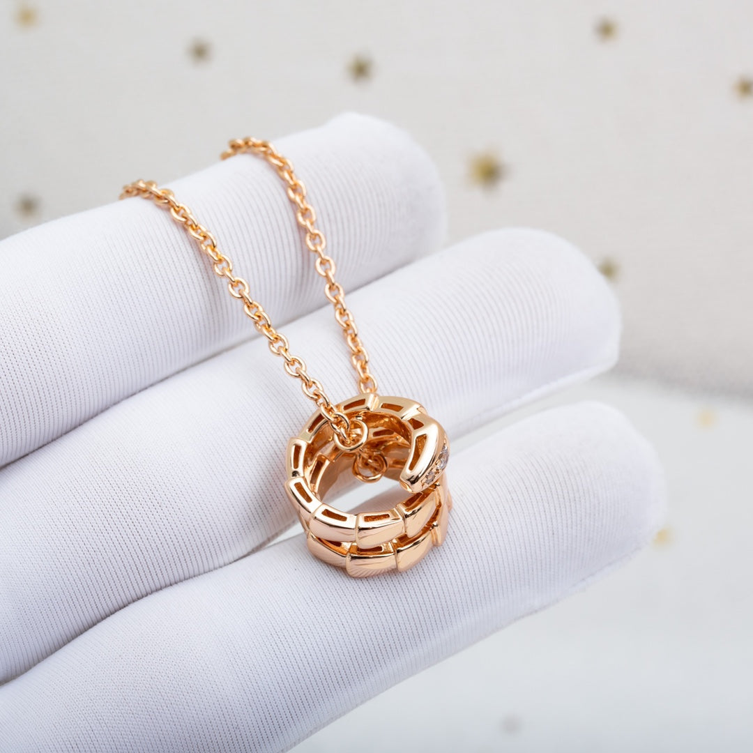 [Raffine]SERPENTI PINK GOLD NECKLACE DIAMOND