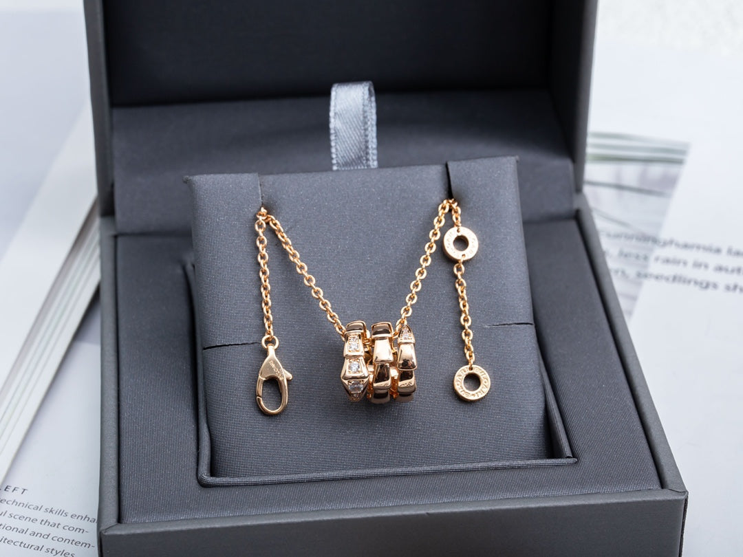 [Raffine]SERPENTI PINK GOLD NECKLACE DIAMOND