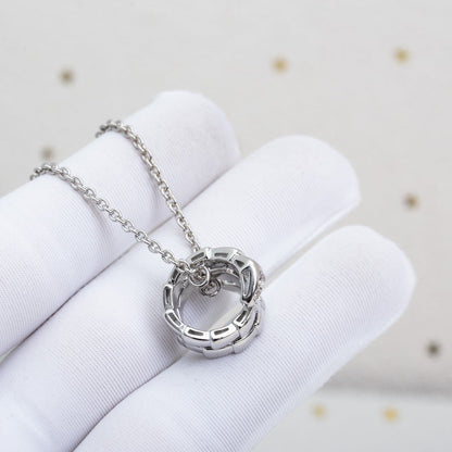 [Raffine]SERPENTI SILVER NECKLACE DIAMOND