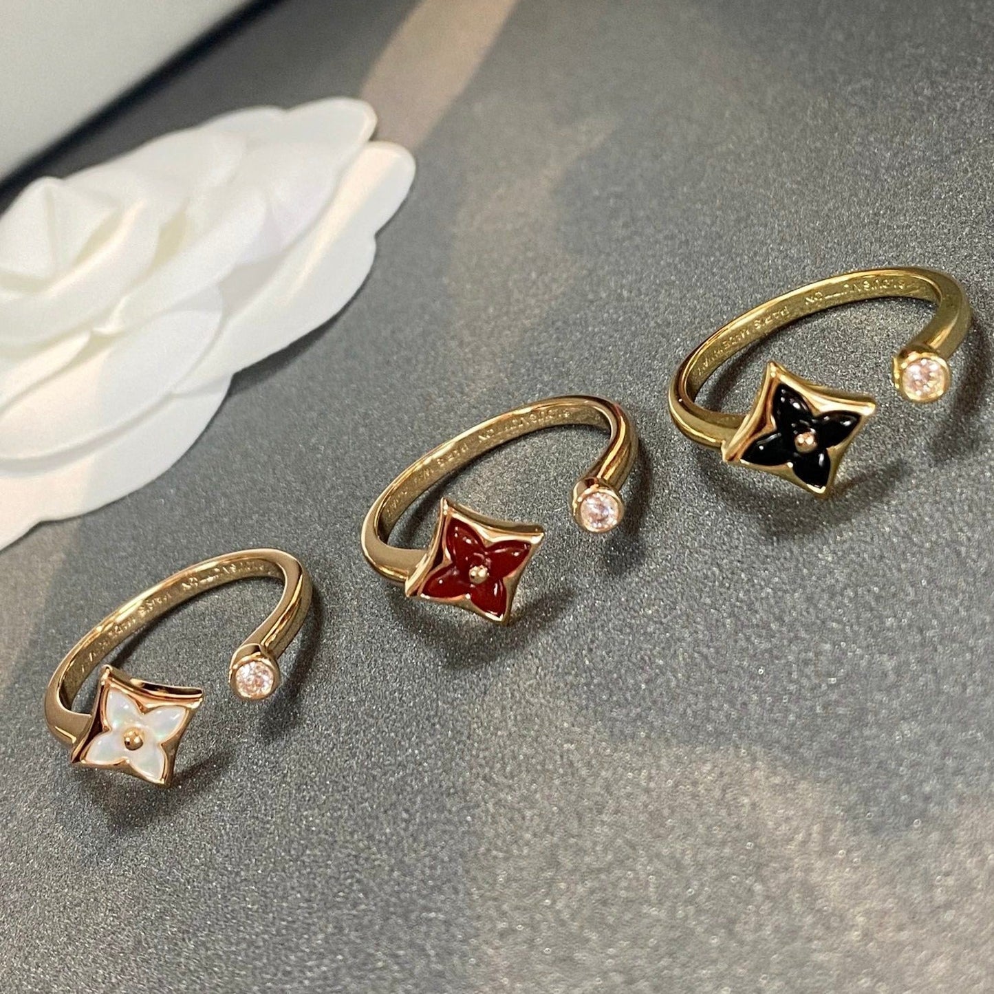 [Raffine]STAR 1 DIAMOND OPEN RING