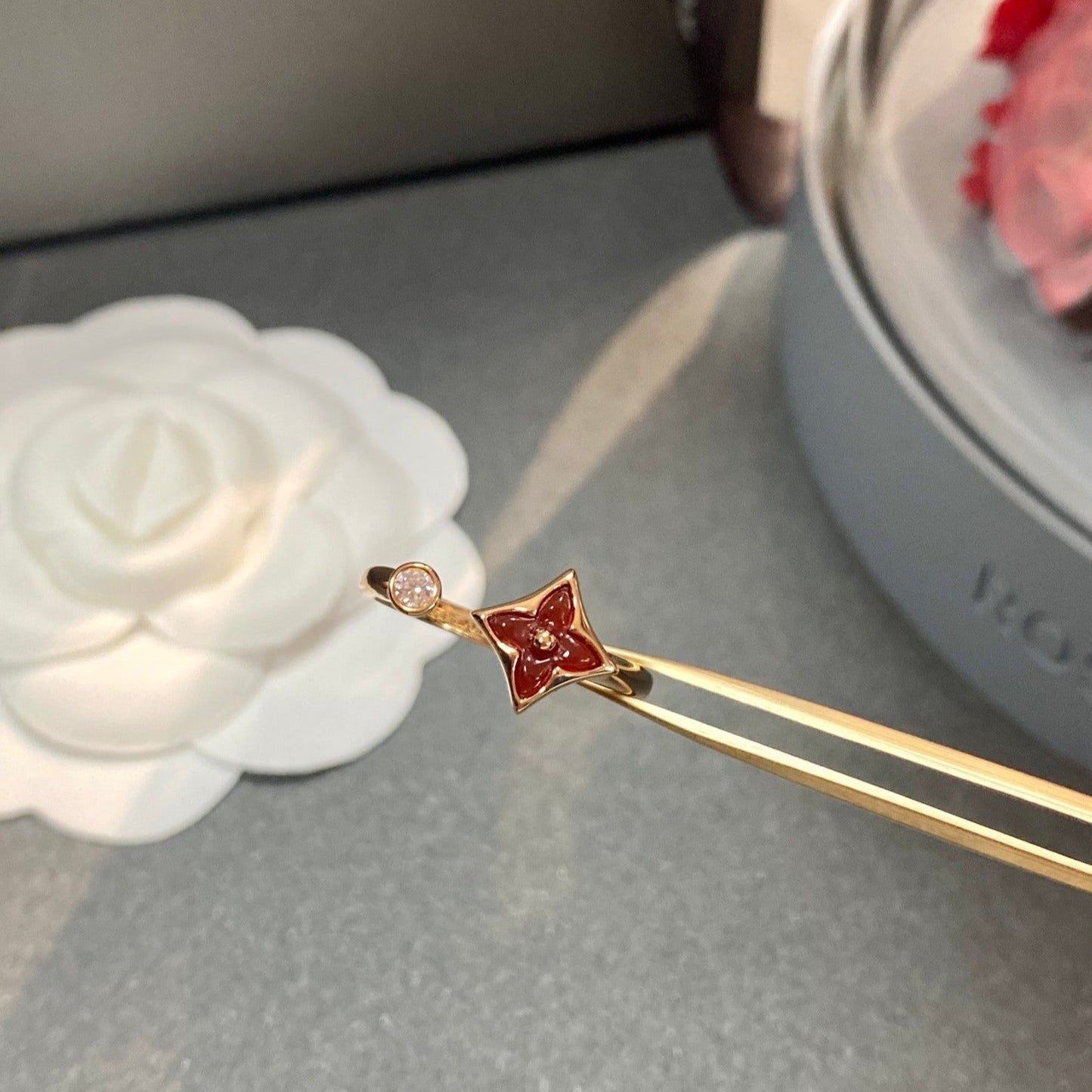 [Raffine]STAR 1 DIAMOND OPEN RING