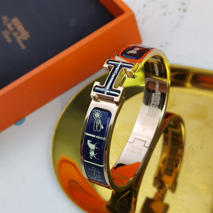 [Raffine]H COUVERTURES DARK BLUE BRACELET
