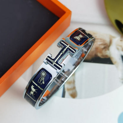 [Raffine]H COUVERTURES DARK BLUE BRACELET