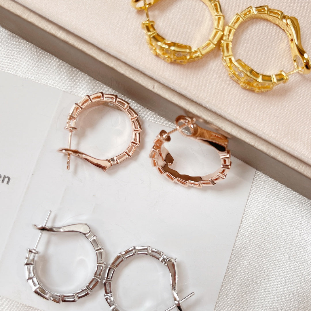 [Raffine]SERPENTI EARRINGS DIAMOND