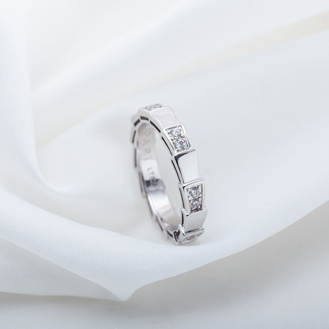 [Raffine]ANILLO SERPENTI PLATA 3MM