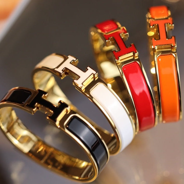 [Raffine]H BRACELET 12MM GOLD