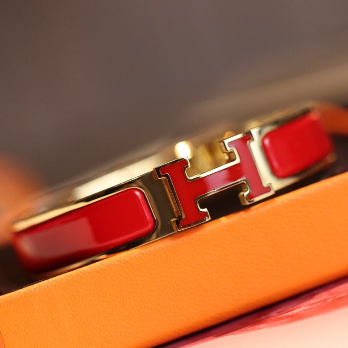 [Raffine]H BRACELET 12MM GOLD