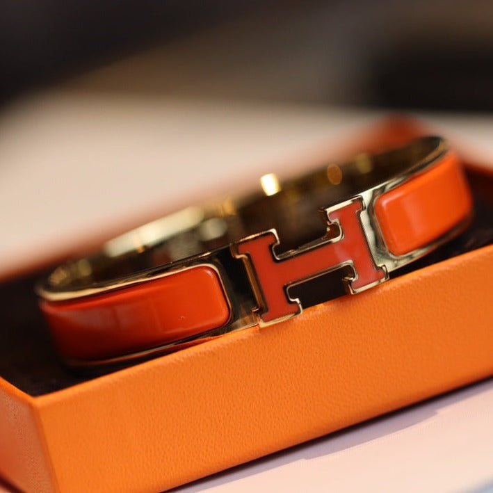 [Raffine]H BRACELET 12MM GOLD