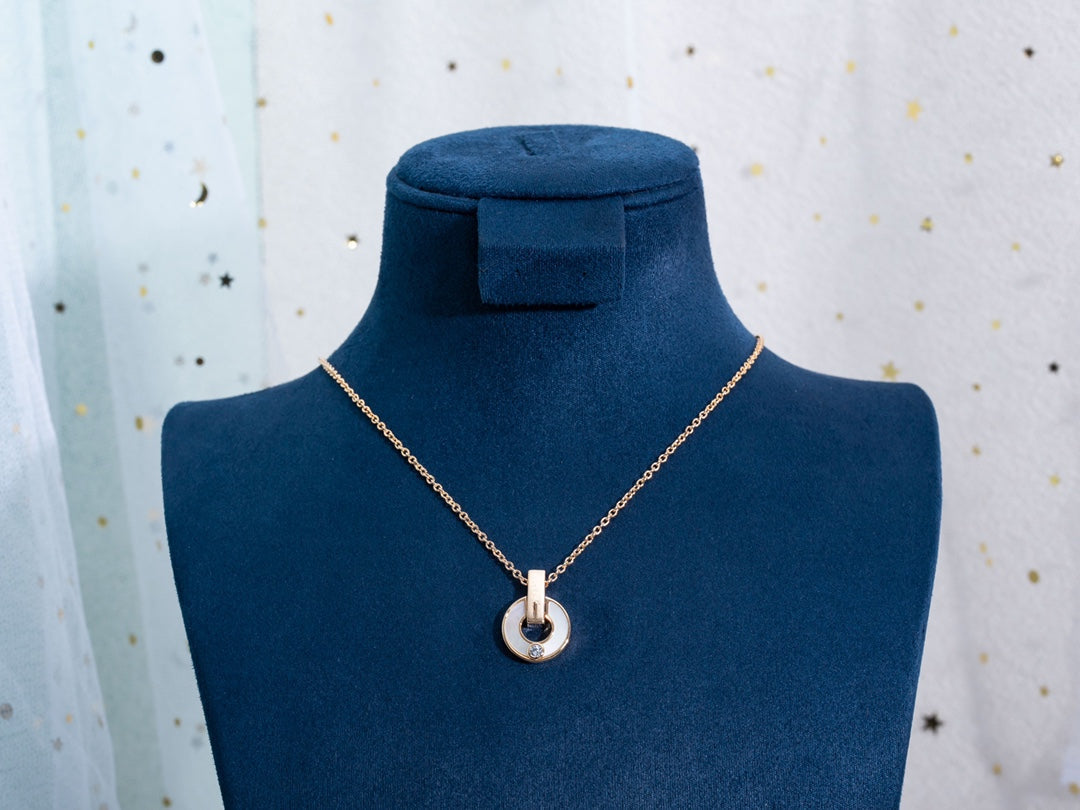 [Raffine]GARI NECKLACE PINK GOLD MOP