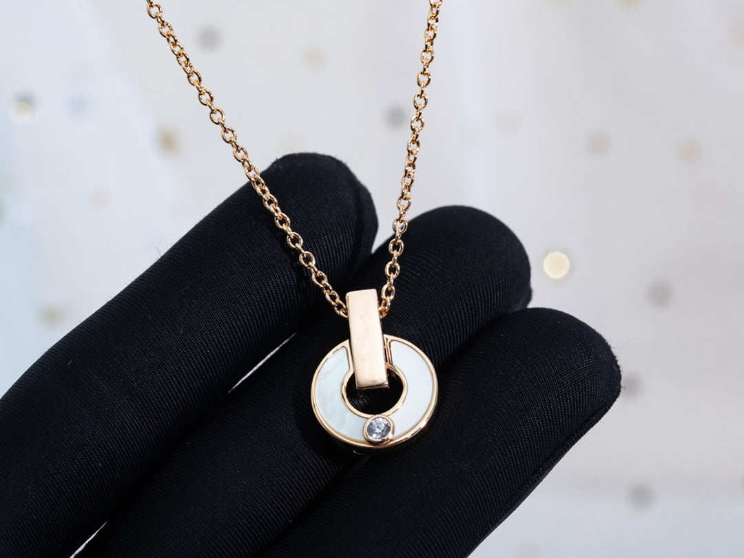 [Raffine]GARI NECKLACE PINK GOLD MOP