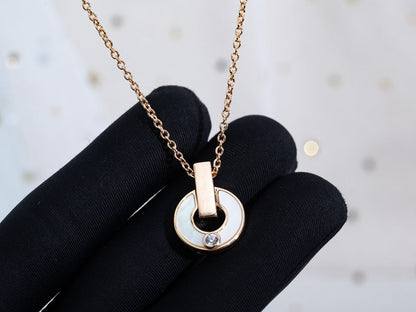 [Raffine]GARI NECKLACE PINK GOLD MOP