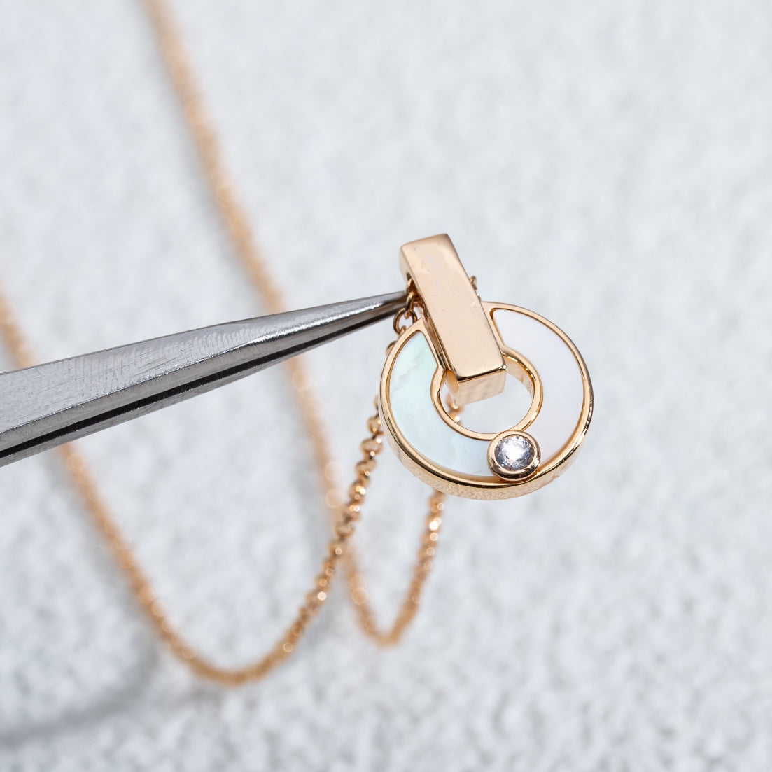 [Raffine]GARI NECKLACE PINK GOLD MOP