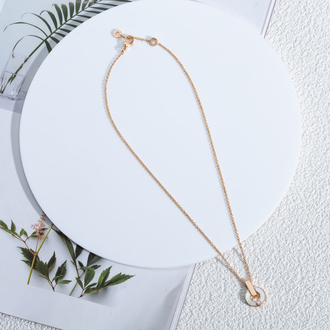 [Raffine]GARI NECKLACE PINK GOLD MOP