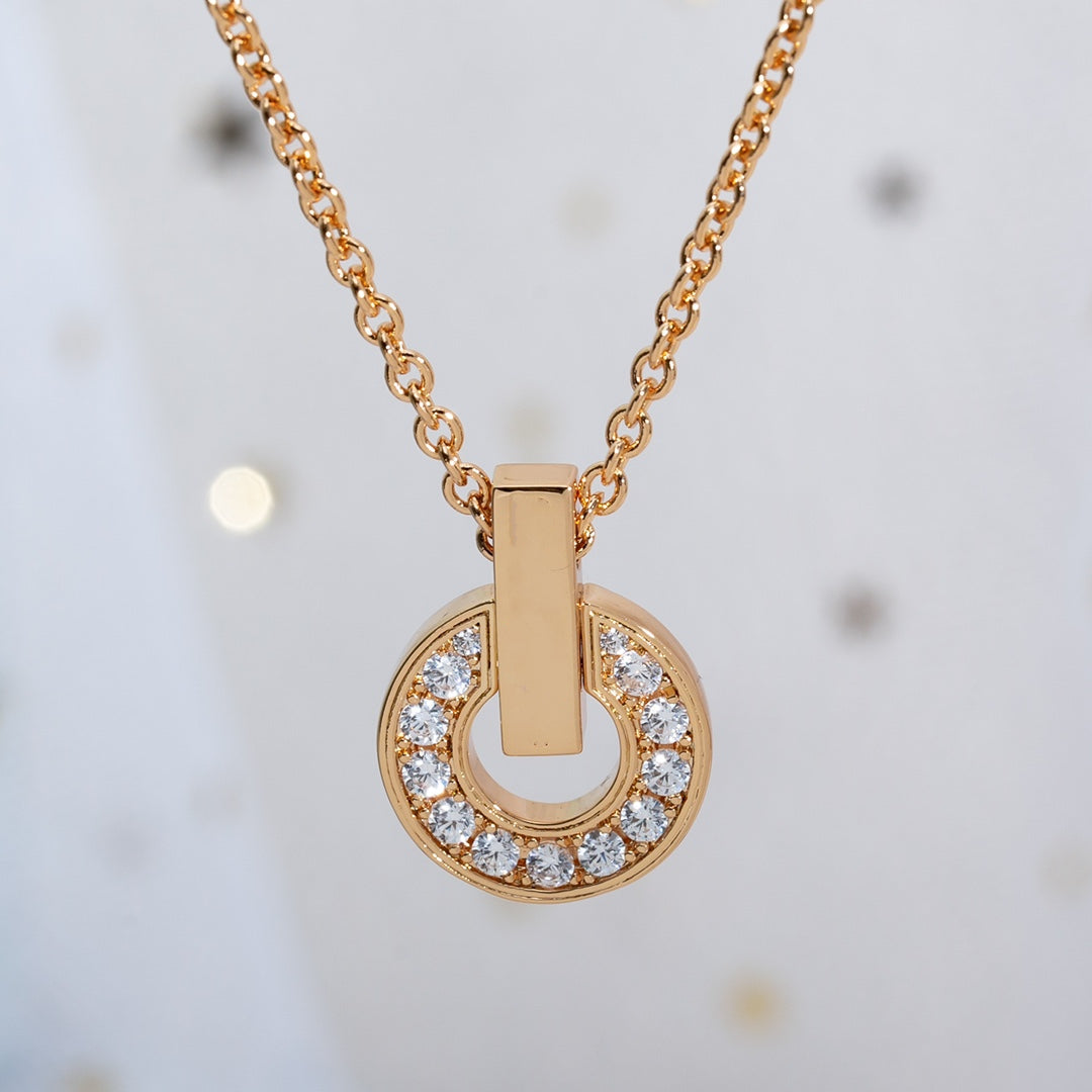 [Raffine]GARI NECKLACE PINK GOLD DIAMOND