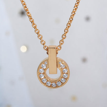 [Raffine]GARI NECKLACE PINK GOLD DIAMOND