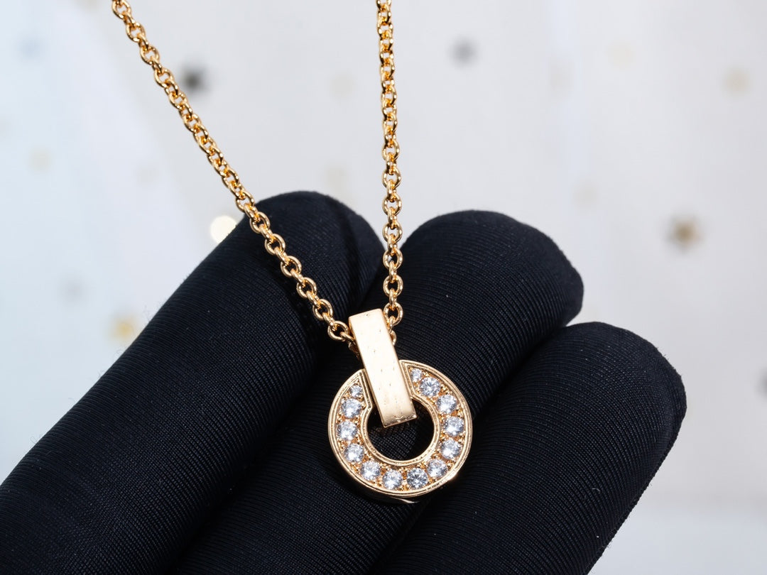 [Raffine]GARI NECKLACE PINK GOLD DIAMOND